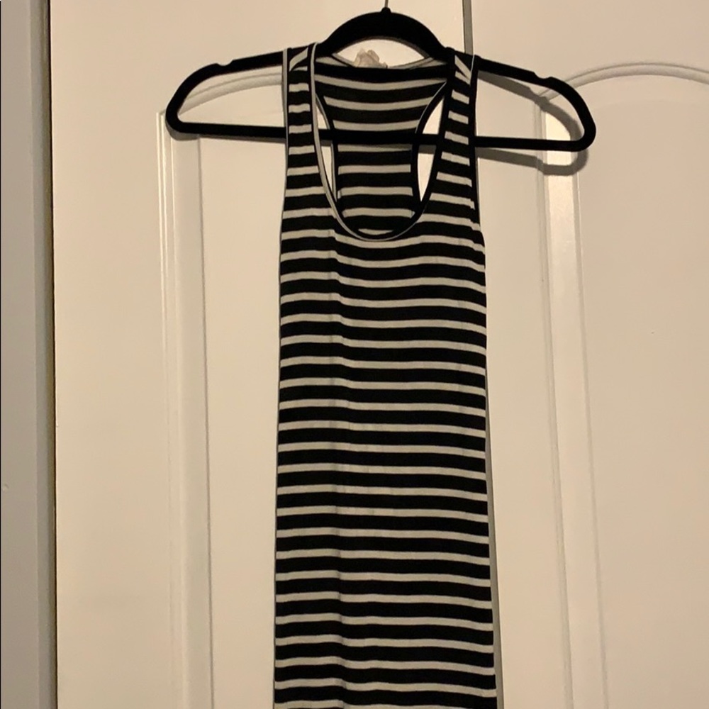 PacSun LA Hearts Striped maxi dress with slit